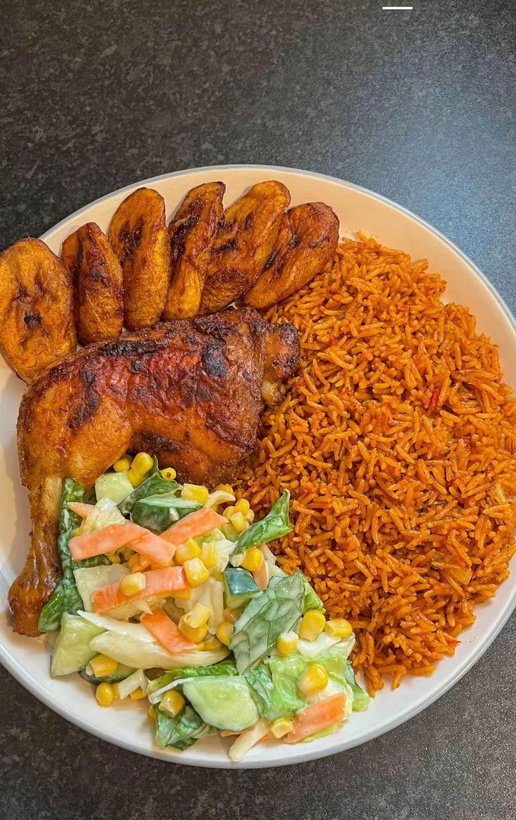 Jollof Rice and Pepper Chicken